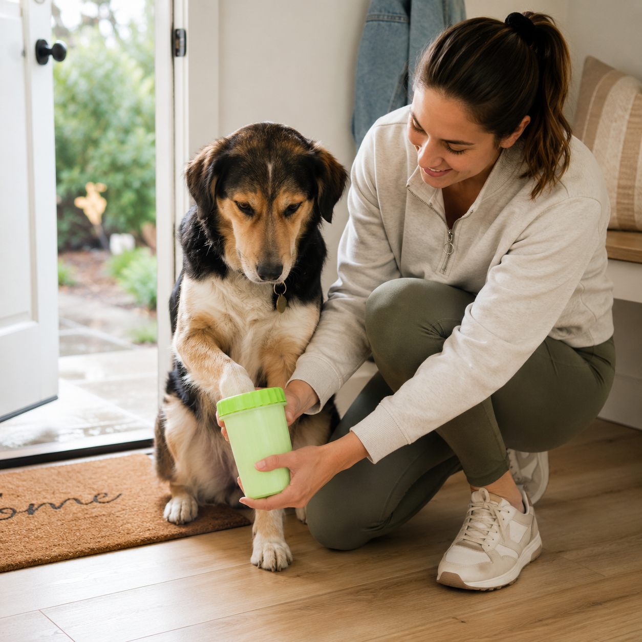 🐾 Pet Paw Cleaner Cup – Gentle Silicone Foot Washer for Dogs & Cats