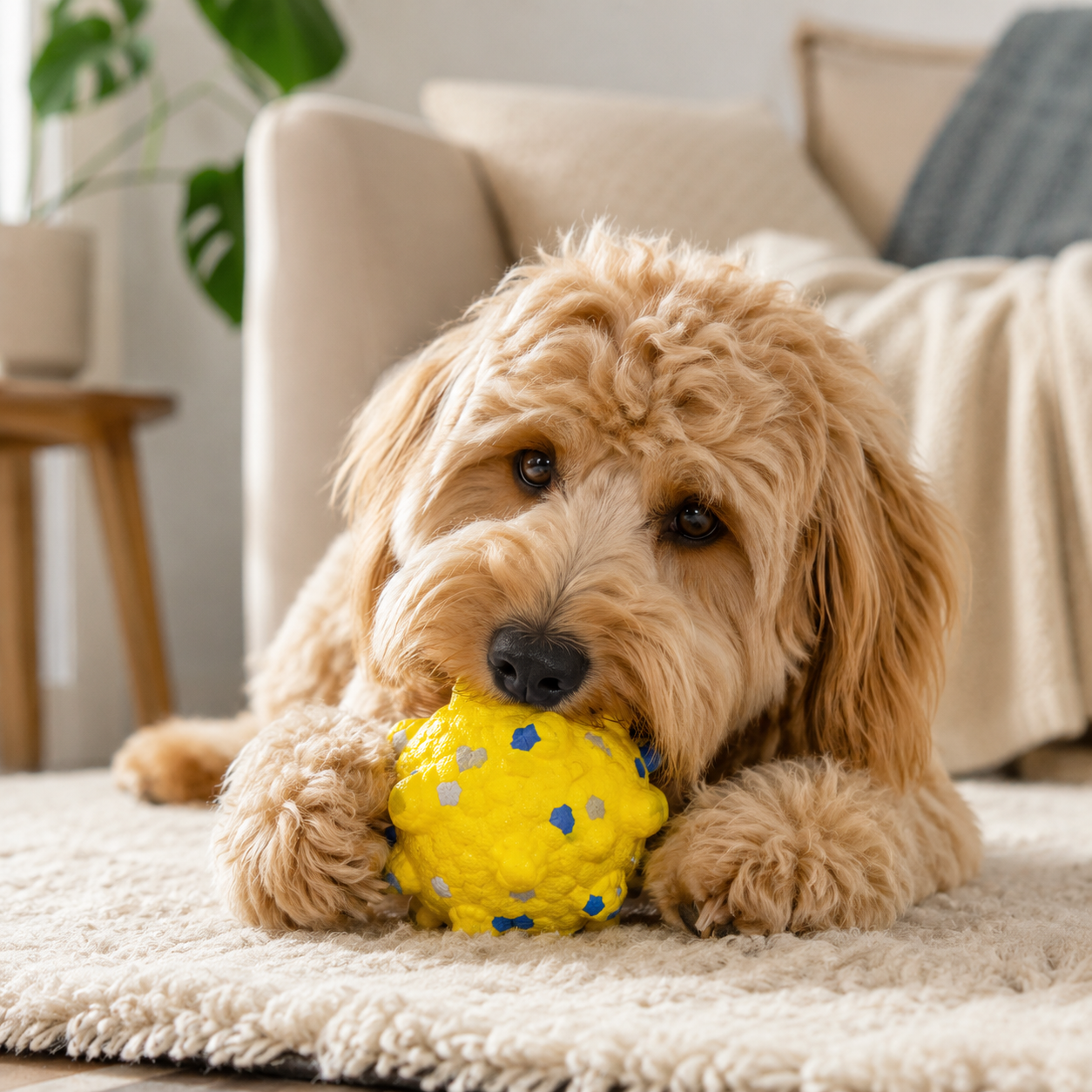 🐶 Durable Dog Chew Ball Toy – ETPU Spiky Dental Ball for Teeth Cleaning & Play