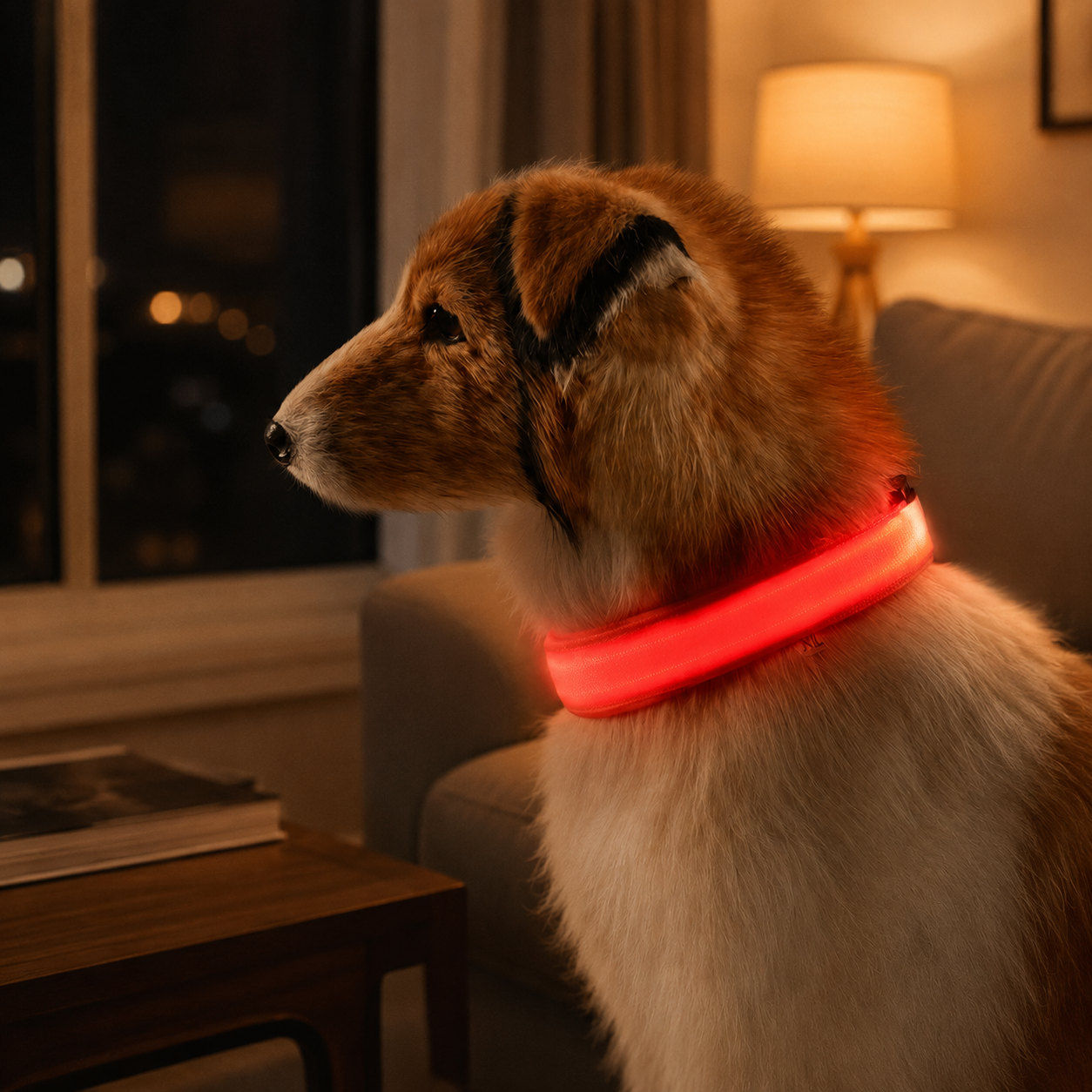 LED Light-Up Dog Collar – Adjustable Night Safety Pet Collar for Walking & Outdoor Use 🐾