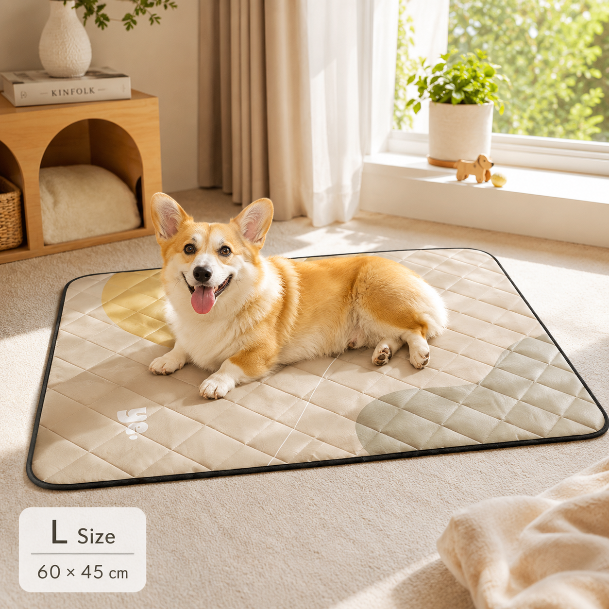 Waterproof Pet Sleeping Mat – Soft Quilted Dog & Cat Bed Pad for Home, Crate, Sofa & Travel 🐾