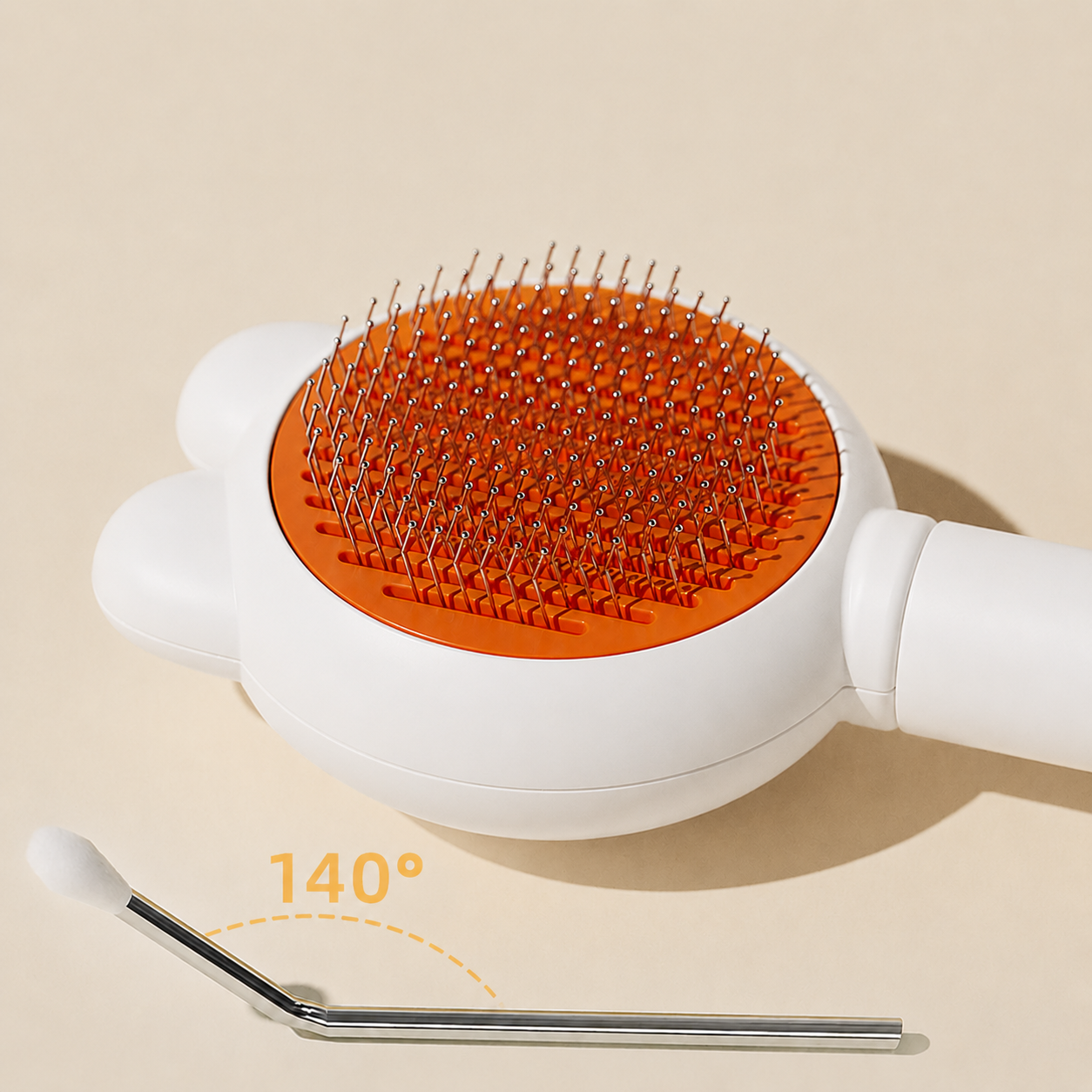 🐾 No More Flying Fur! One-Click Pet Grooming Brush for Cats & Dogs
