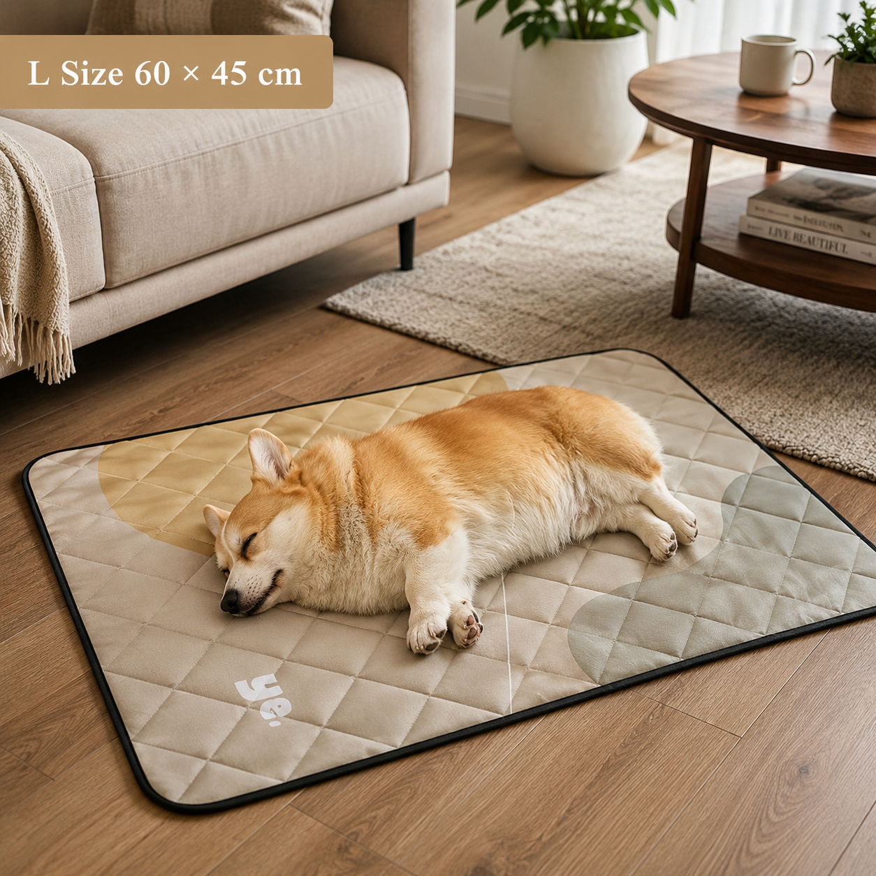 Waterproof Pet Sleeping Mat – Soft Quilted Dog & Cat Bed Pad for Home, Crate, Sofa & Travel 🐾