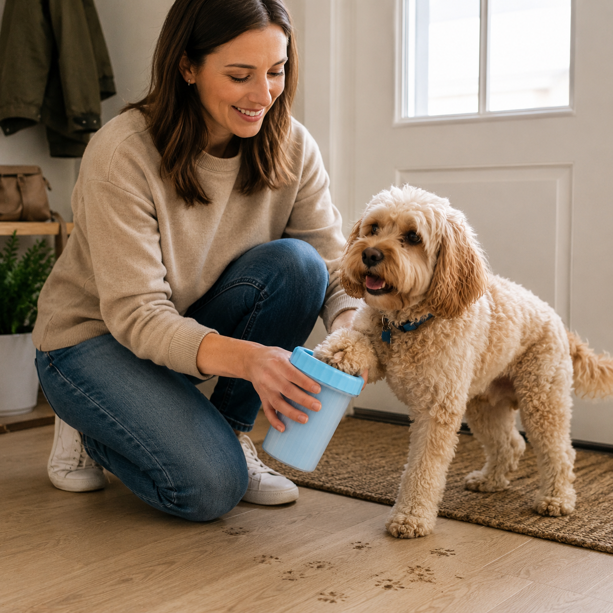 🐾 Pet Paw Cleaner Cup – Gentle Silicone Foot Washer for Dogs & Cats
