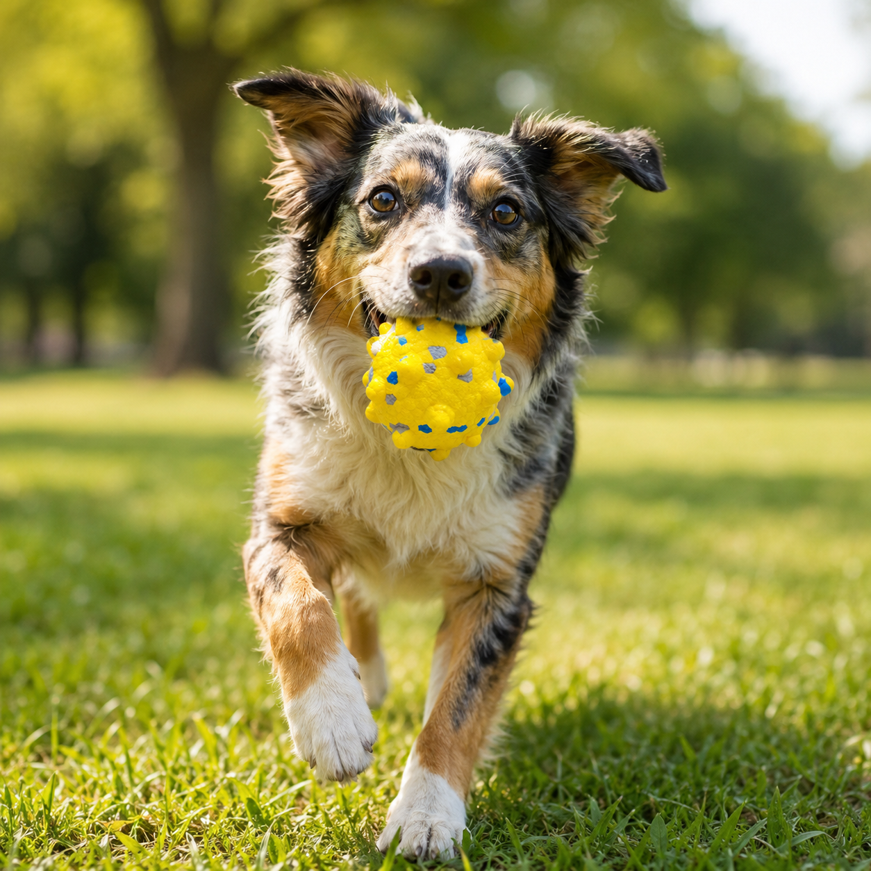 🐶 Durable Dog Chew Ball Toy – ETPU Spiky Dental Ball for Teeth Cleaning & Play