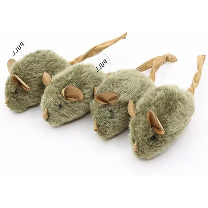 Realistic Squeaky Mouse Toy