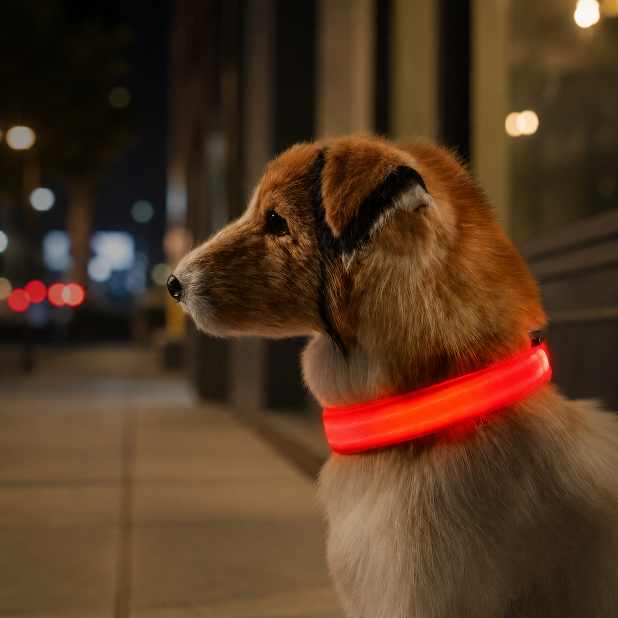 LED Light-Up Dog Collar – Adjustable Night Safety Pet Collar for Walking & Outdoor Use 🐾