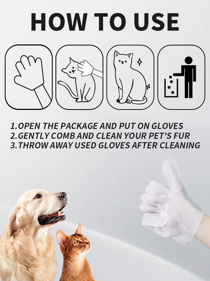 Rinse-Free Pet Grooming Wet Wipes