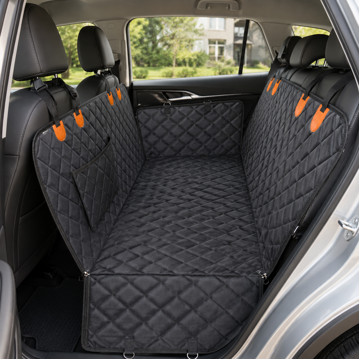 Waterproof Dog Car Seat Cover Hammock – Anti-Scratch Back Seat Protector for Cars, SUVs & Trucks 🐾