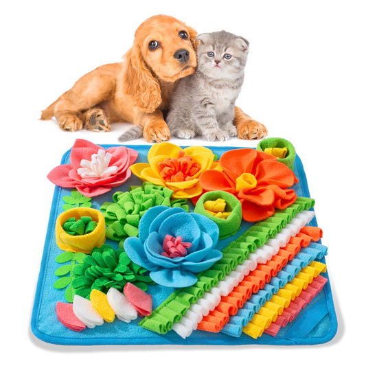 🐶 Keep Pets Busy! Interactive Snuffle Mat for Treat Training & Slow Feeding