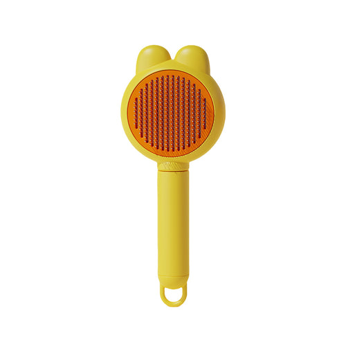 🐾 No More Flying Fur! One-Click Pet Grooming Brush for Cats & Dogs