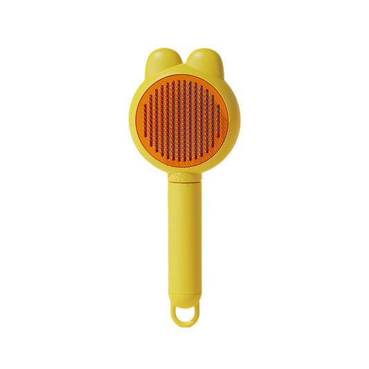 🐾 No More Flying Fur! One-Click Pet Grooming Brush for Cats & Dogs