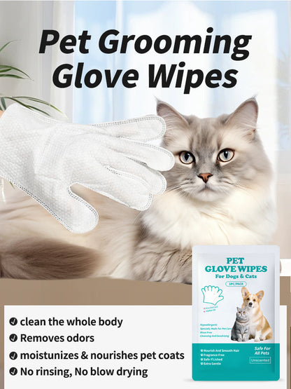 Rinse-Free Pet Grooming Wet Wipes