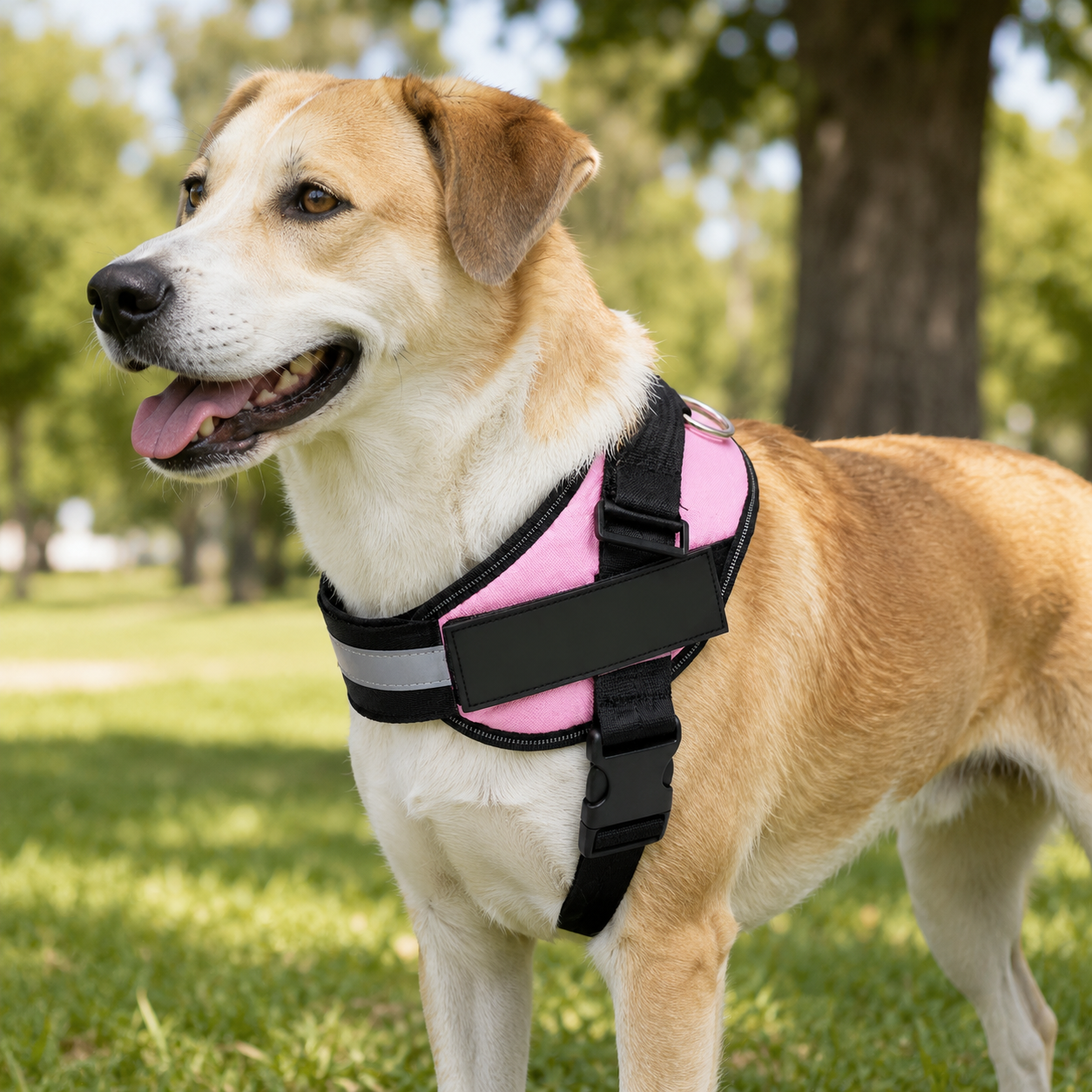 Reflective Dog Harness & Leash Set – Adjustable No-Pull Pet Chest Vest for Small to Large Dogs 🐾