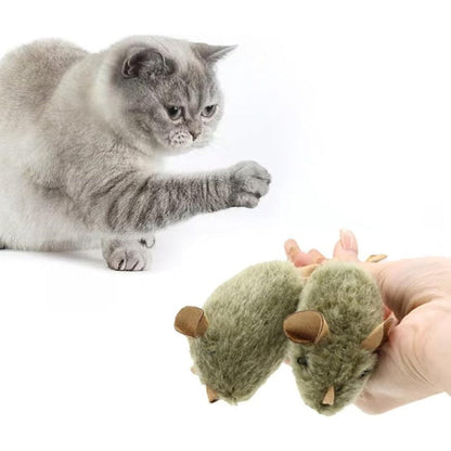 Realistic Squeaky Mouse Toy