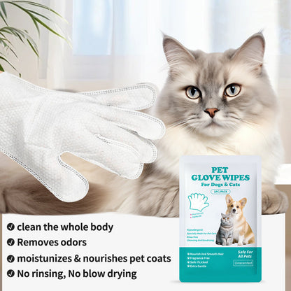 Rinse-Free Pet Grooming Wet Wipes